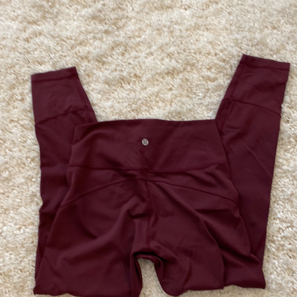 Lululemon Maroon Leggings